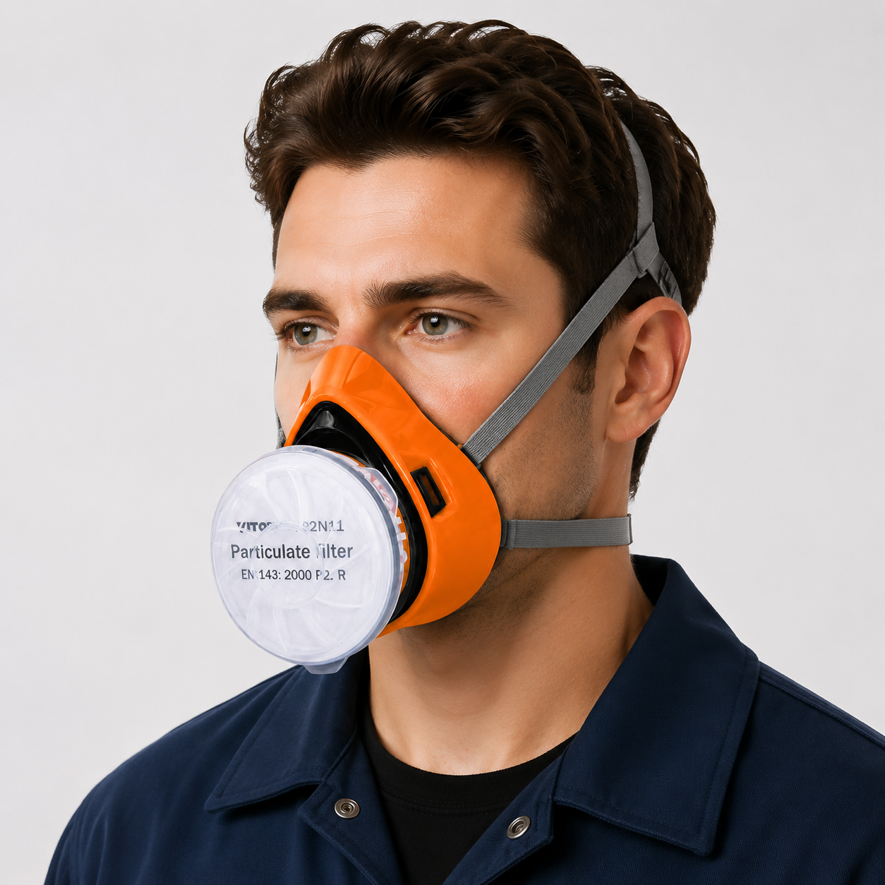 Vitower S3200 Lightweight Single-Filter Half-Mask Respirator 3