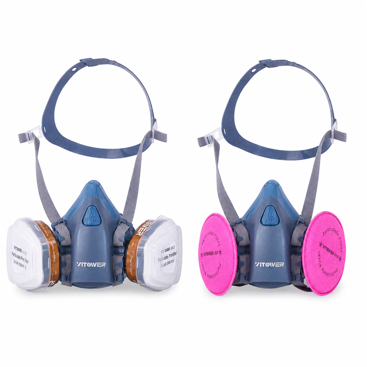 Vitower D7500 Reusable Half-Mask Respirator 3