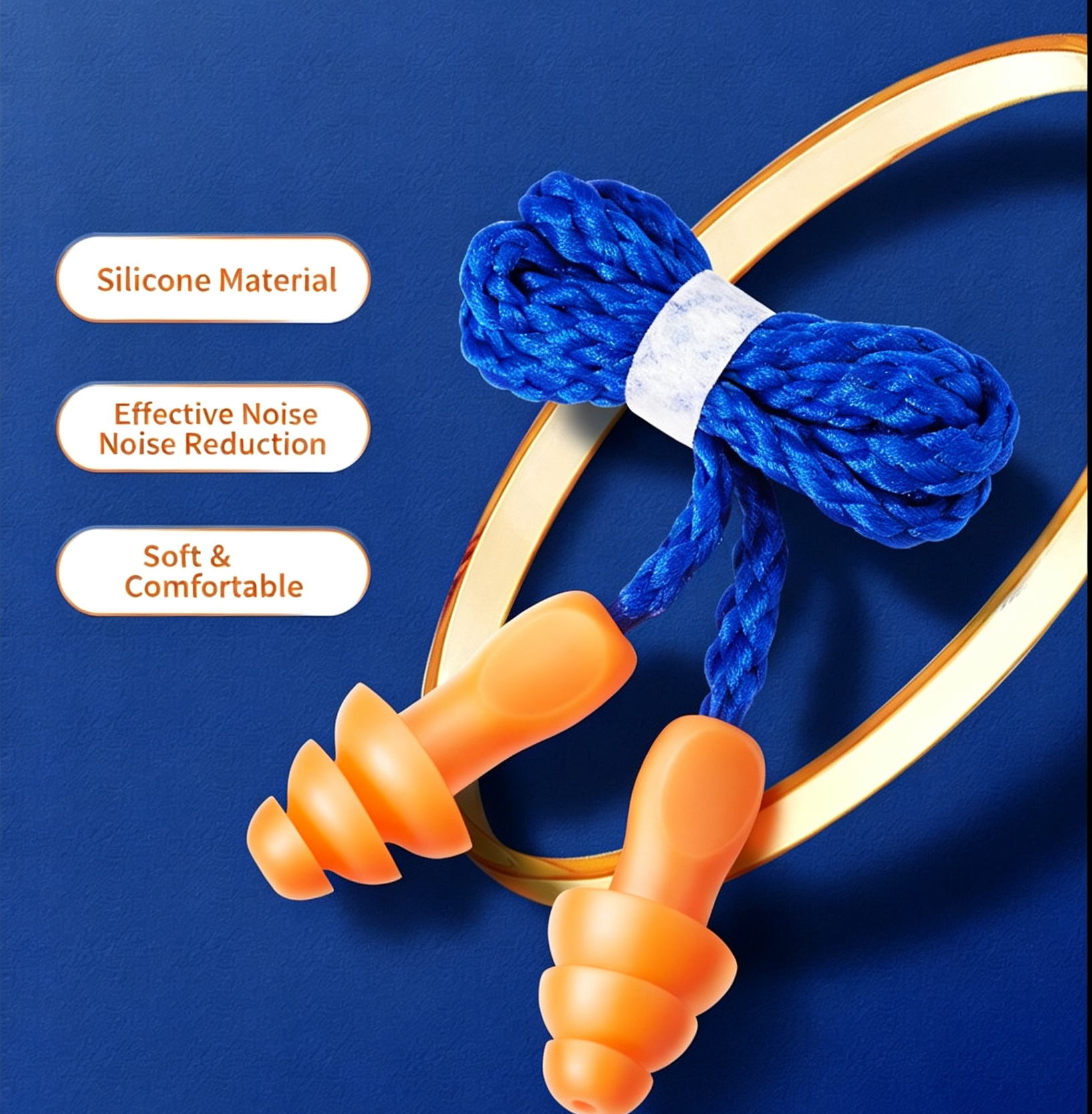 Industrial Noise‑Reduction Silicone Earplugs 1