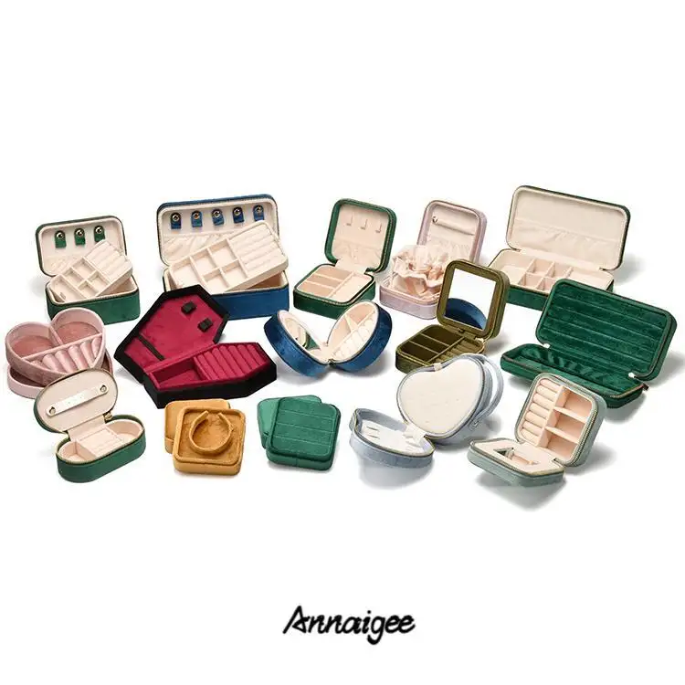 Luxury Velvet Jewelry Boxes Wholesale Custom Logo Manufacturer For Business - Annaigee 1