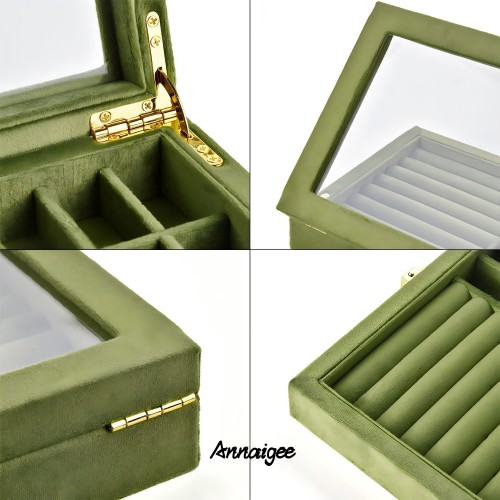 Premium soft textured velvet material for luxury wholesale jewelry boxes - Annaigee