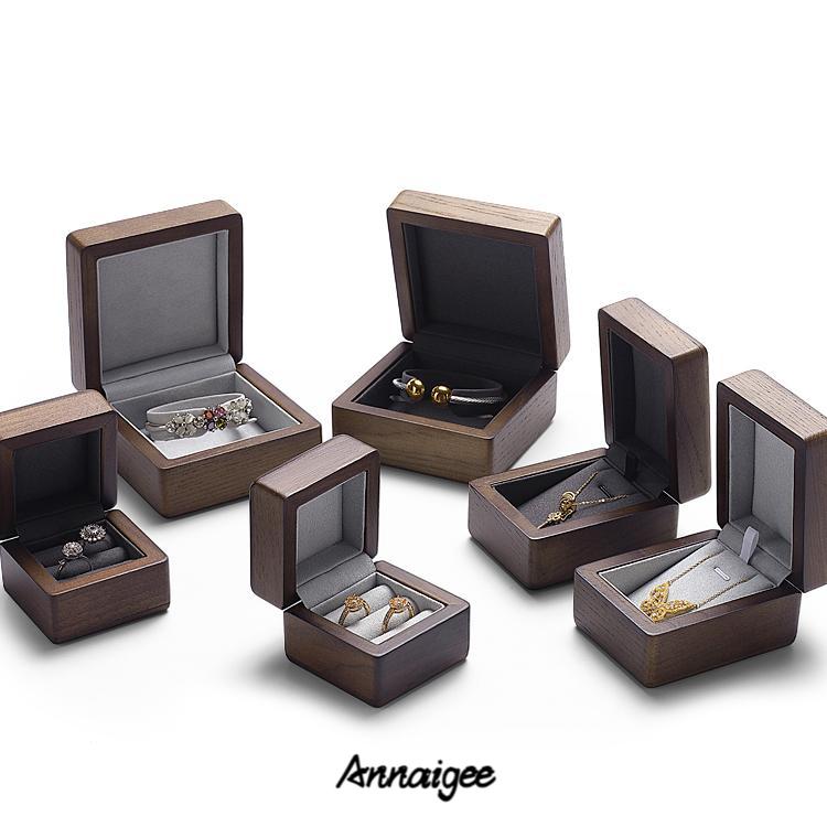 Wooden Earring Boxes