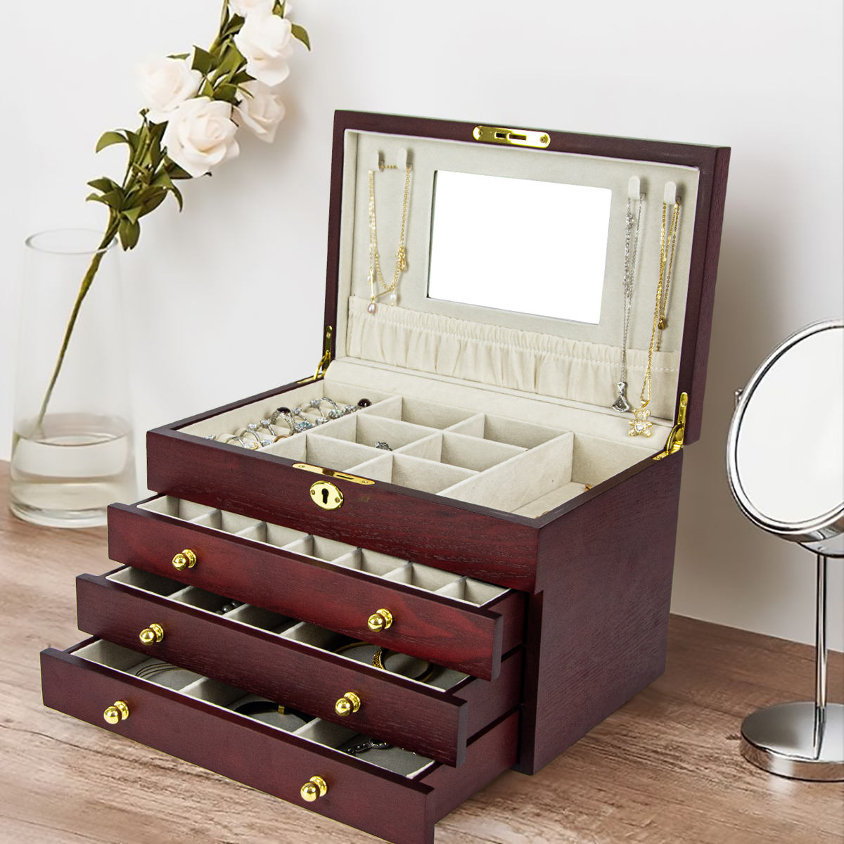 Storage-style jewelry box