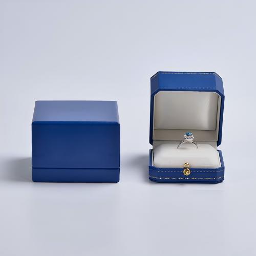 Octagonal Leatherette Paper Ring Boxes