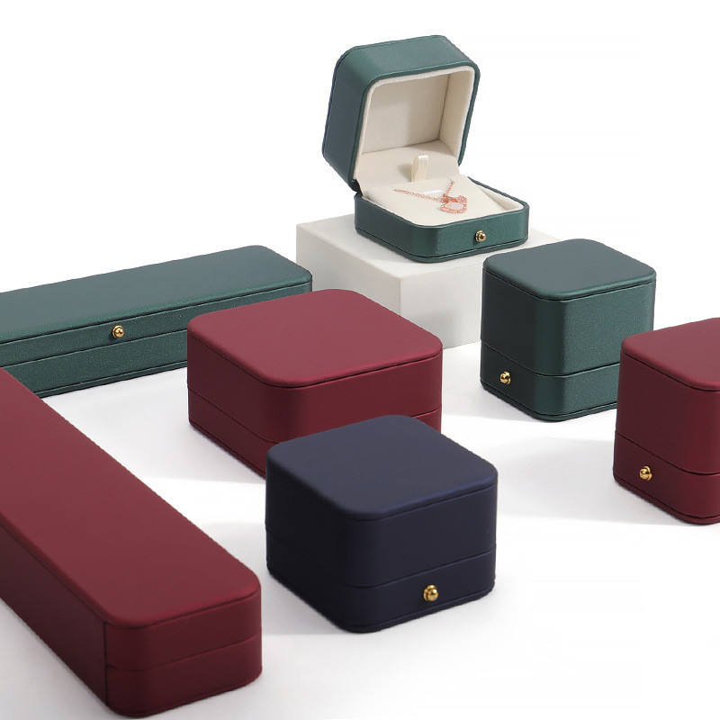 Wholesale Custom Leather Ring Earring Bracelet Jewelry Box