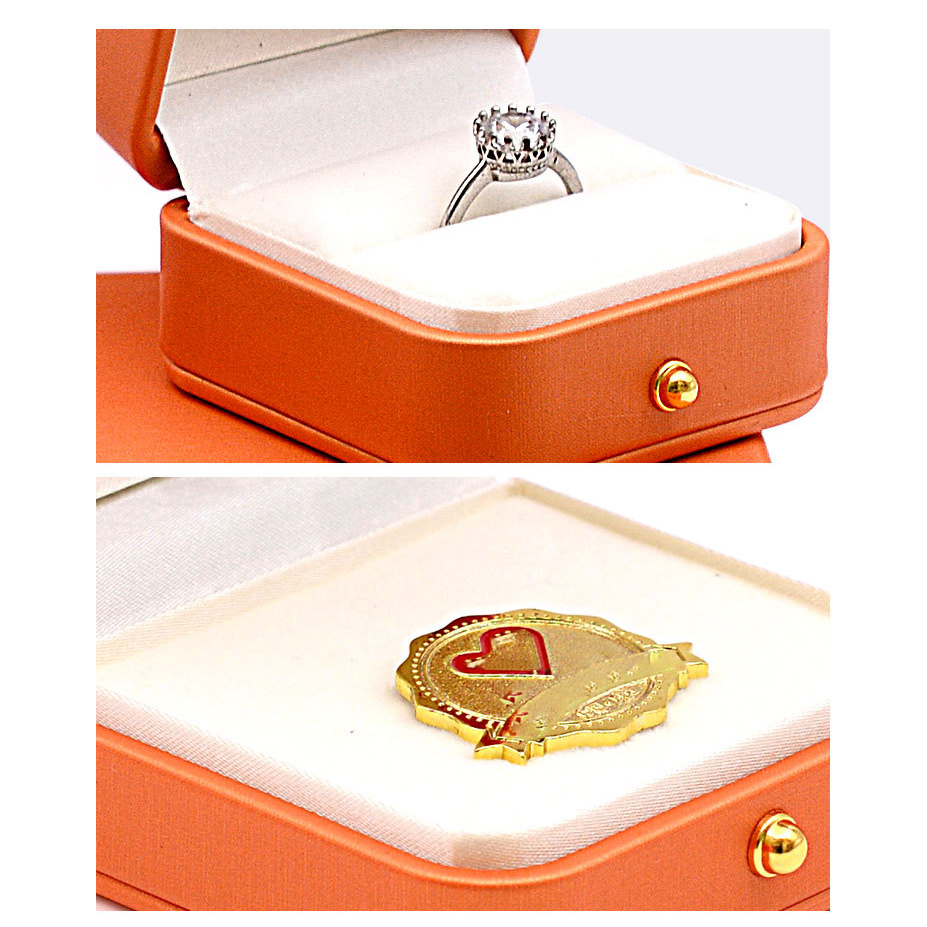 Wholesale Custom Leather Ring Earring Bracelet Jewelry Box 18