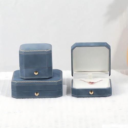 light blue velvet bracelet box