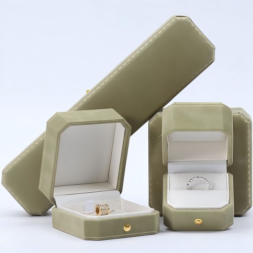 light green velvet ring box