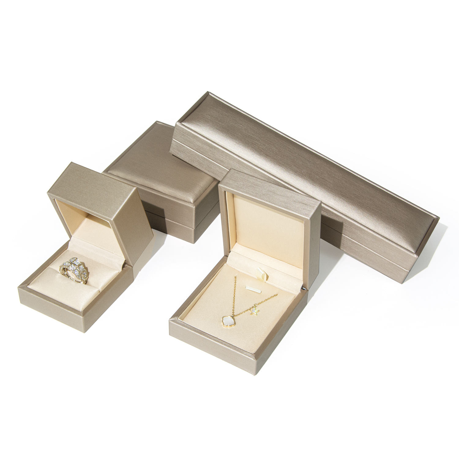 Custom Ring Box Gold Leather High-quality Wholesale Company