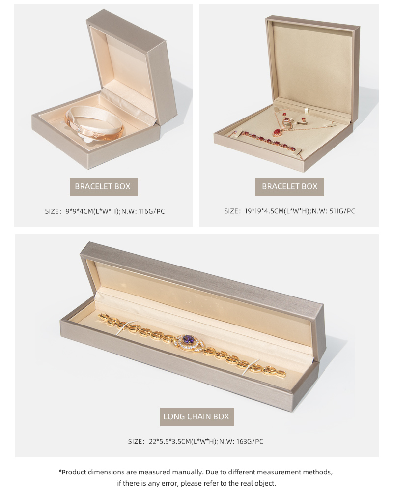 Hot Sale High-quality Gold Pu Leather Jewelry Box-2