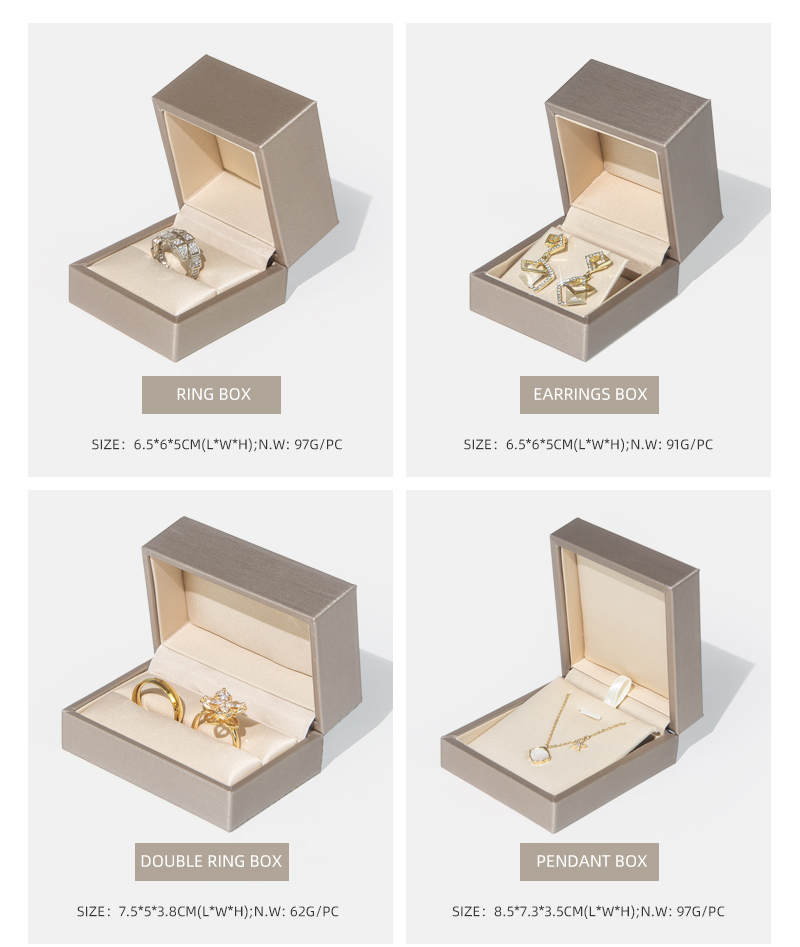 Hot Sale High-quality Gold Pu Leather Jewelry Box