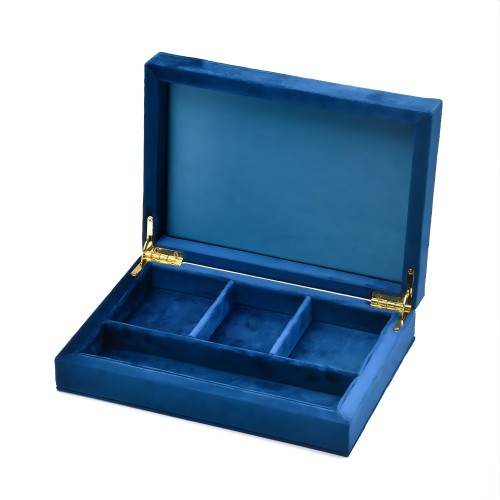 blue velvet jewelry box