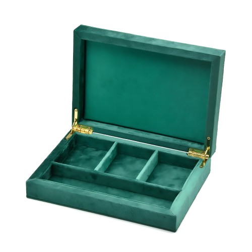 green velvet jewelry box