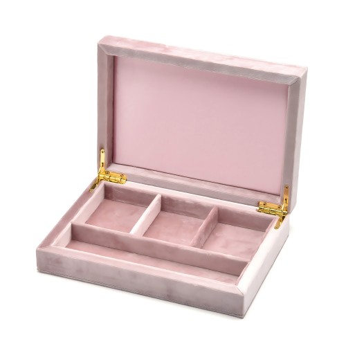 pink velvet jewelry box