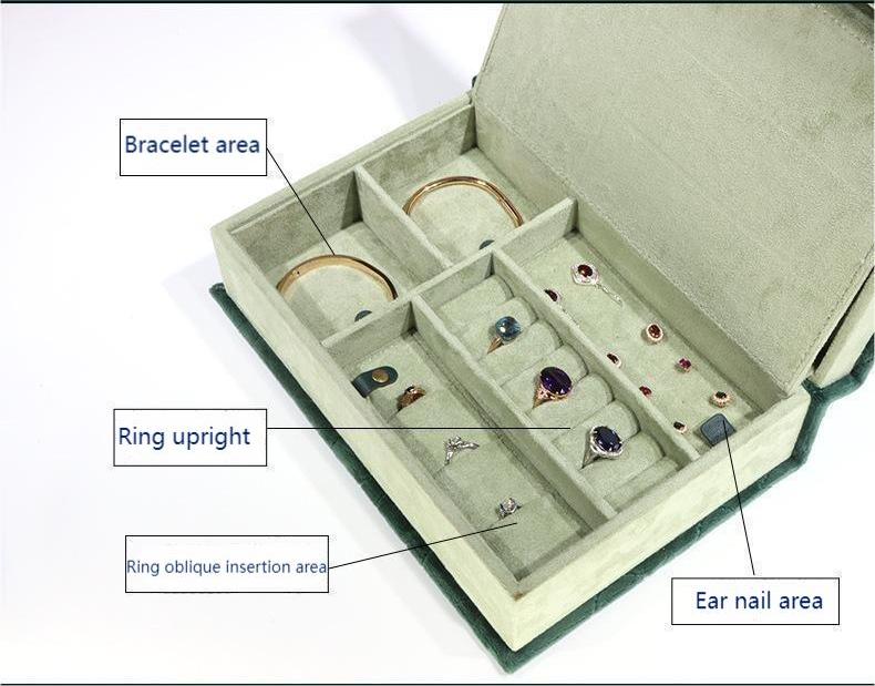 Book Shaped Jewelry Box Details-2