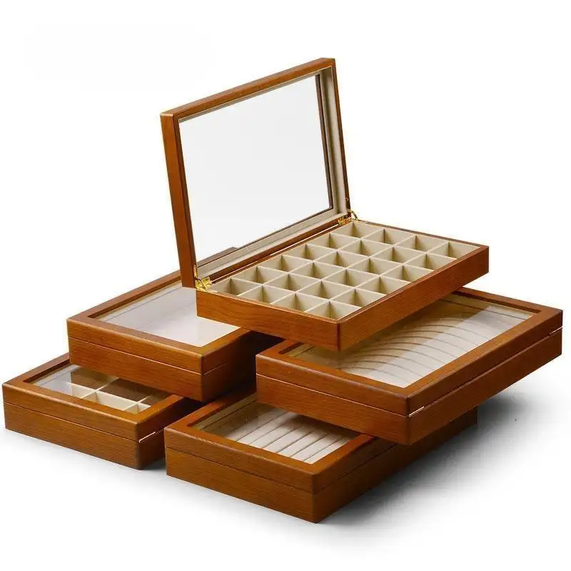 Custom wooden jewelry box organizer Company Manufacturer | Annaigee 2