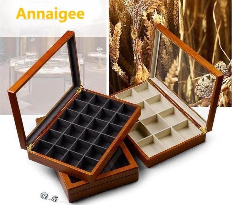 Glass Top Jewelry Display Box High-end Wholesale