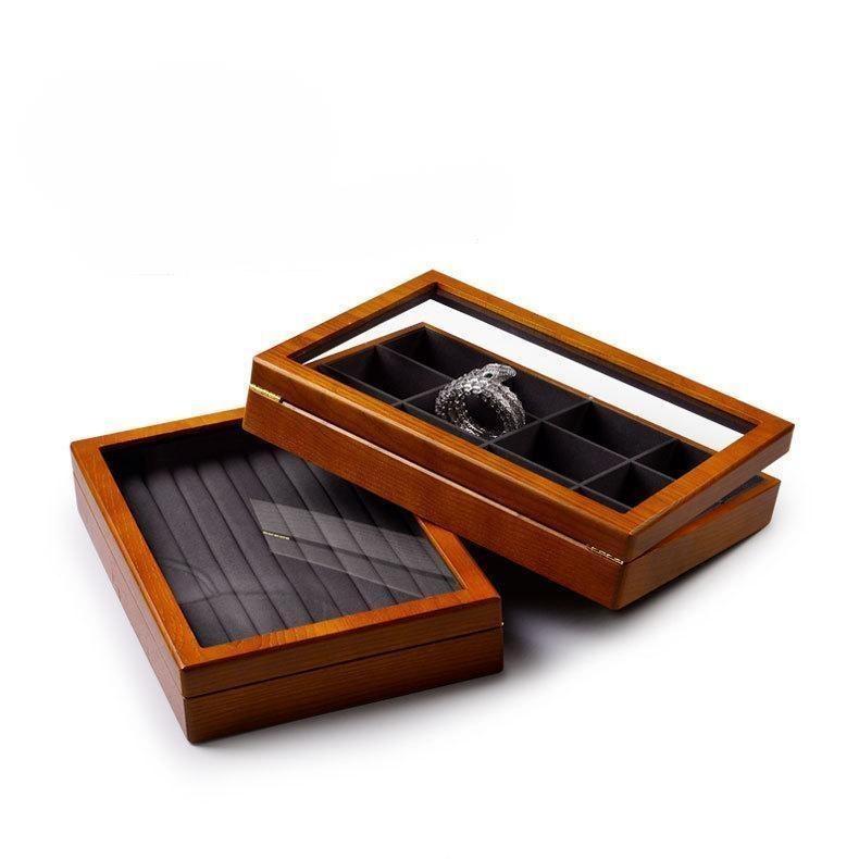 Wooden jewelry display box