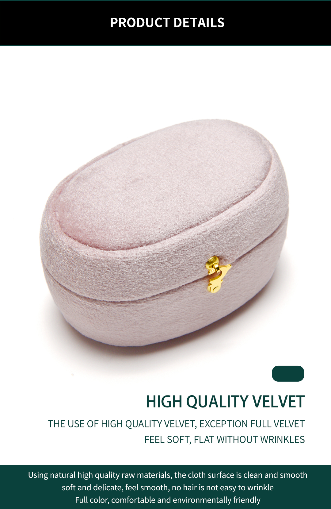 velvet jewelry boxes wholesale Details - 1