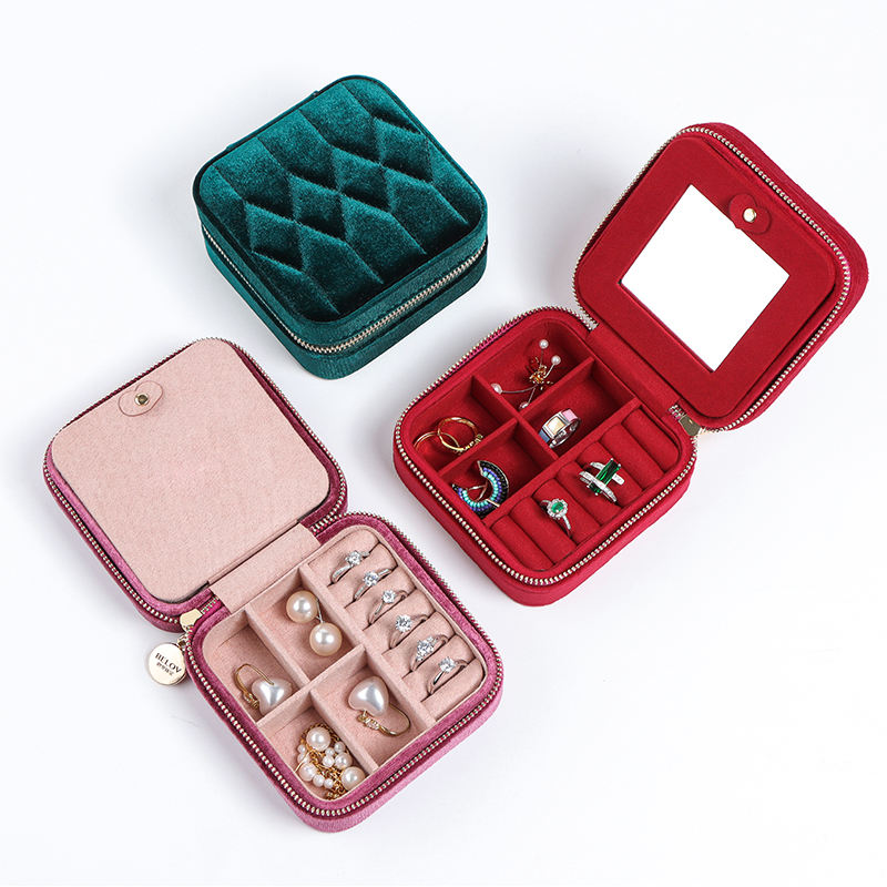 Elegant OEM Zip Jewelry Case by Annaigee - Perfect for Bridesmaid Jewelry Box