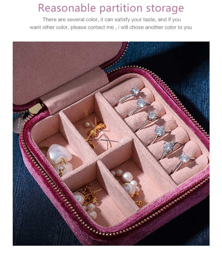 High-quality OEM Zip Travel Jewelry Case by Annaigee: Your Stylish Jewelry Packaging Solution