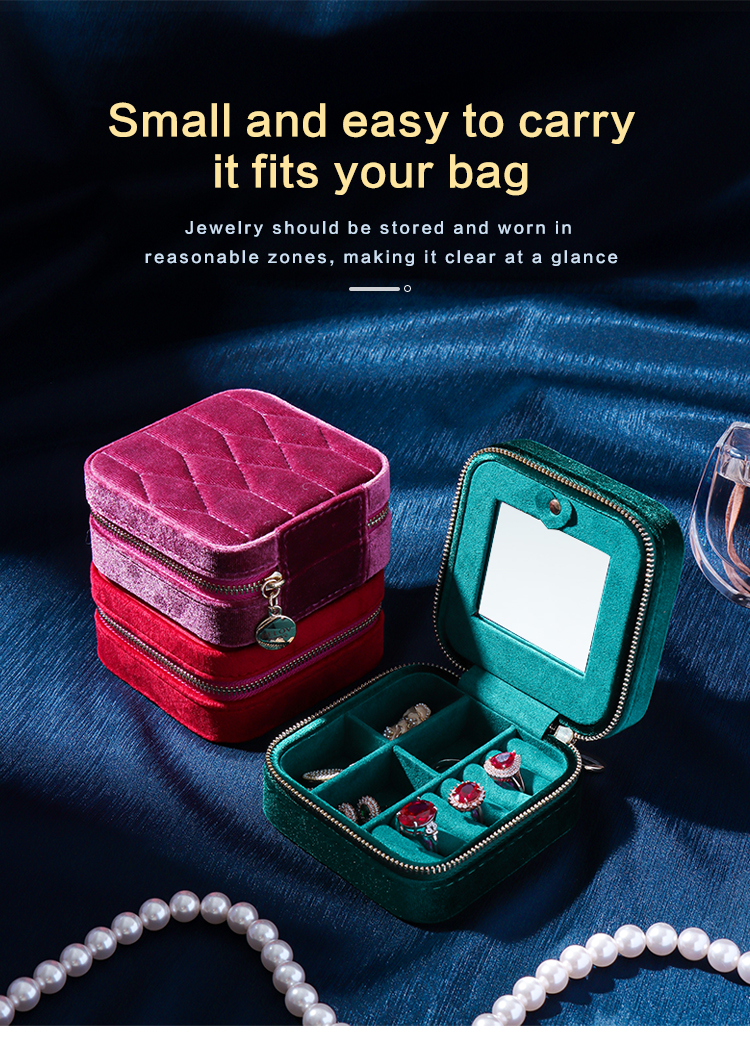 Small Zip Jewelry Case - High-Quality OEM Jewelry Packaging from Annaigee