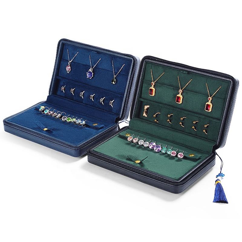 Wholesale Fine Portable Compact Jewelry Box Pouch Case For Travel