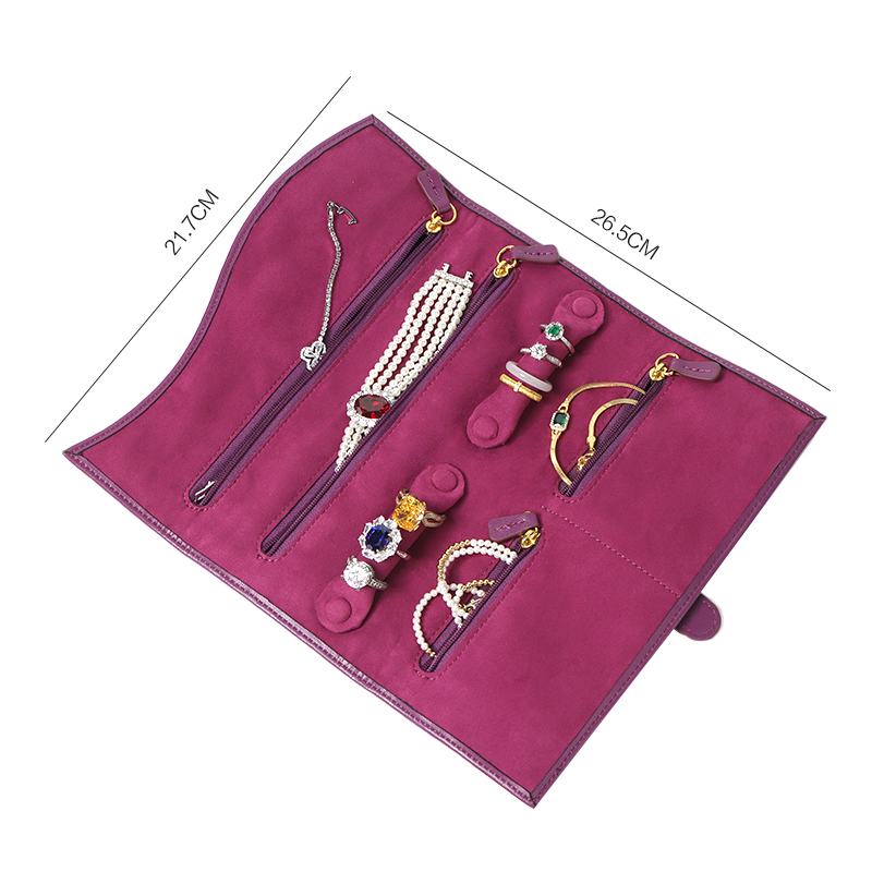 travel jewelry roll bag