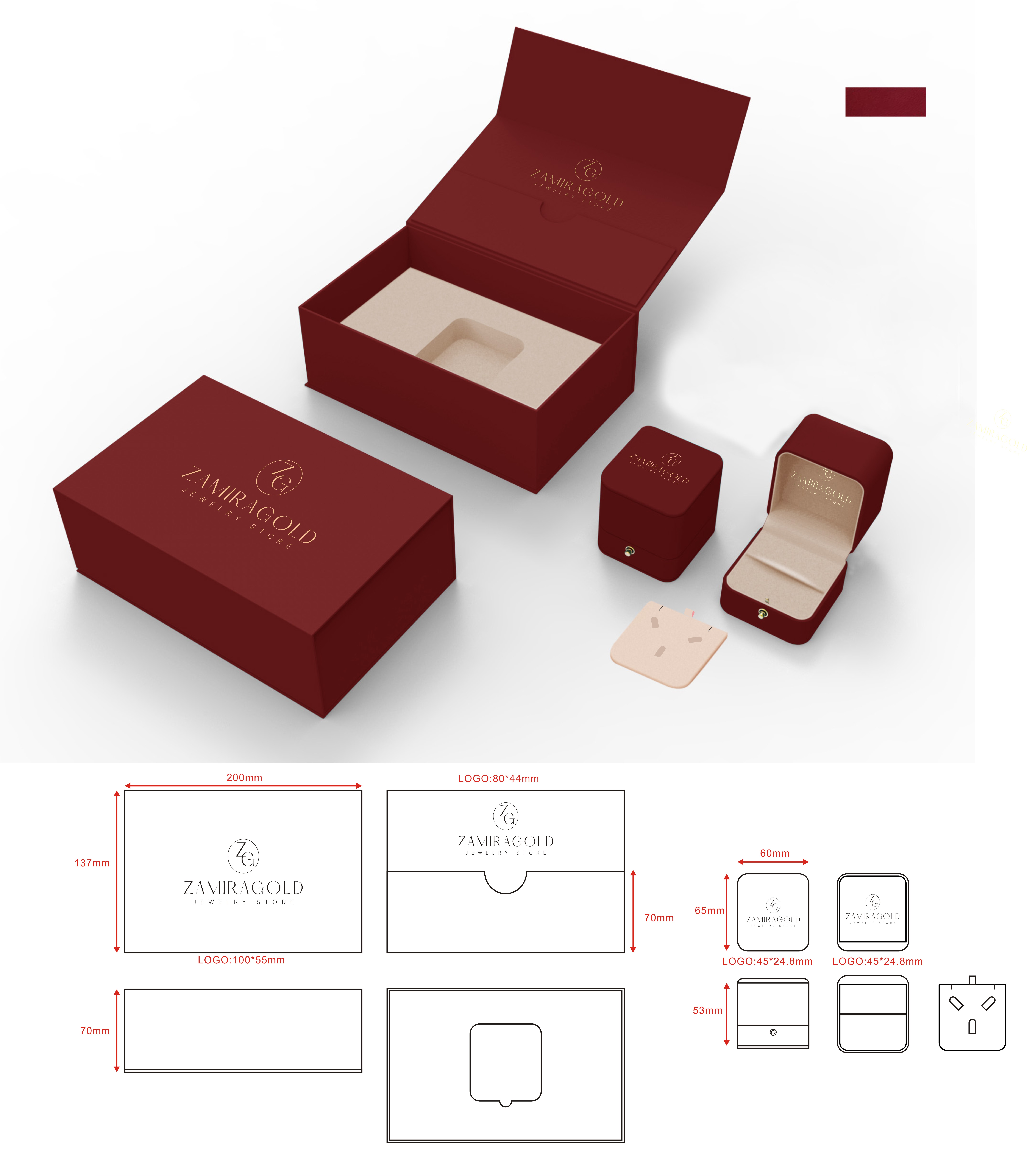 personalised leather ring box