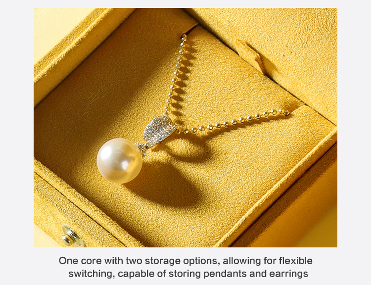 Light Luxury Warm Yellow Sheepskin Velvet Jewelry Packaging 16