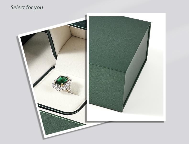 Luxury Custom Rectangle Magnetic Jewelry Gift Box + Ring Box 12