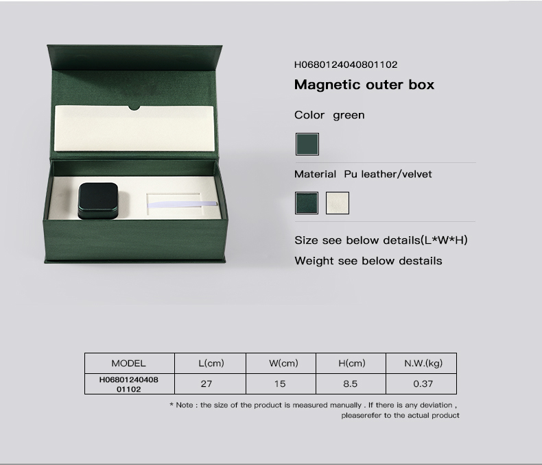 Luxury Custom Rectangle Magnetic Jewelry Gift Box + Ring Box 11