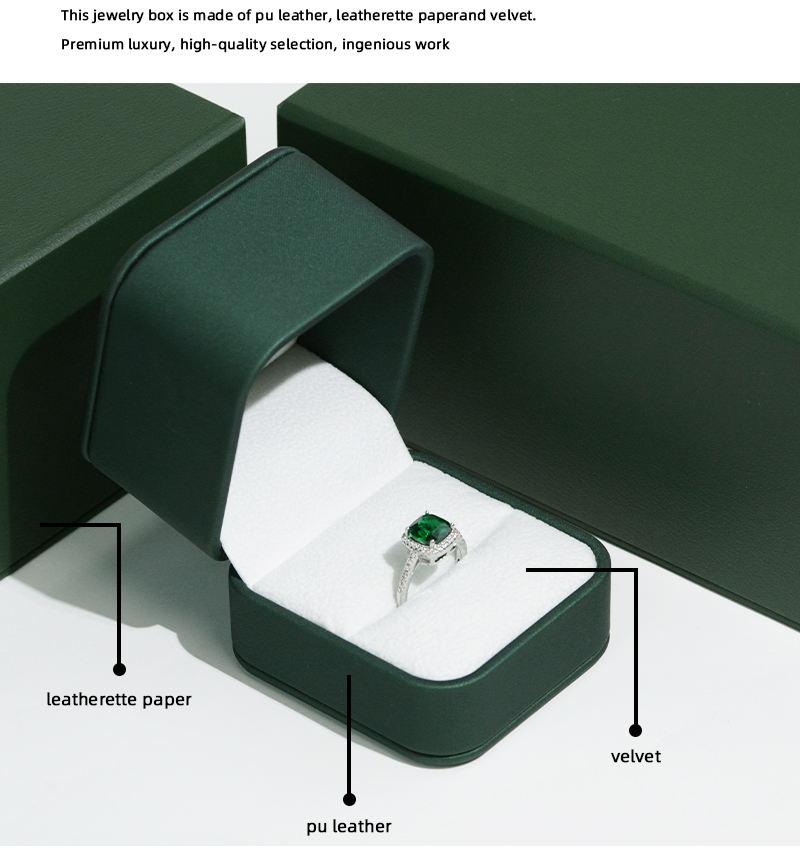 Luxury Custom Rectangle Magnetic Jewelry Gift Box + Ring Box 13