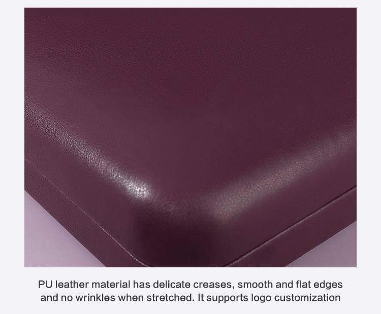 Wholesale Purple PU Leather Ring Earring Bracelet Box Series 14