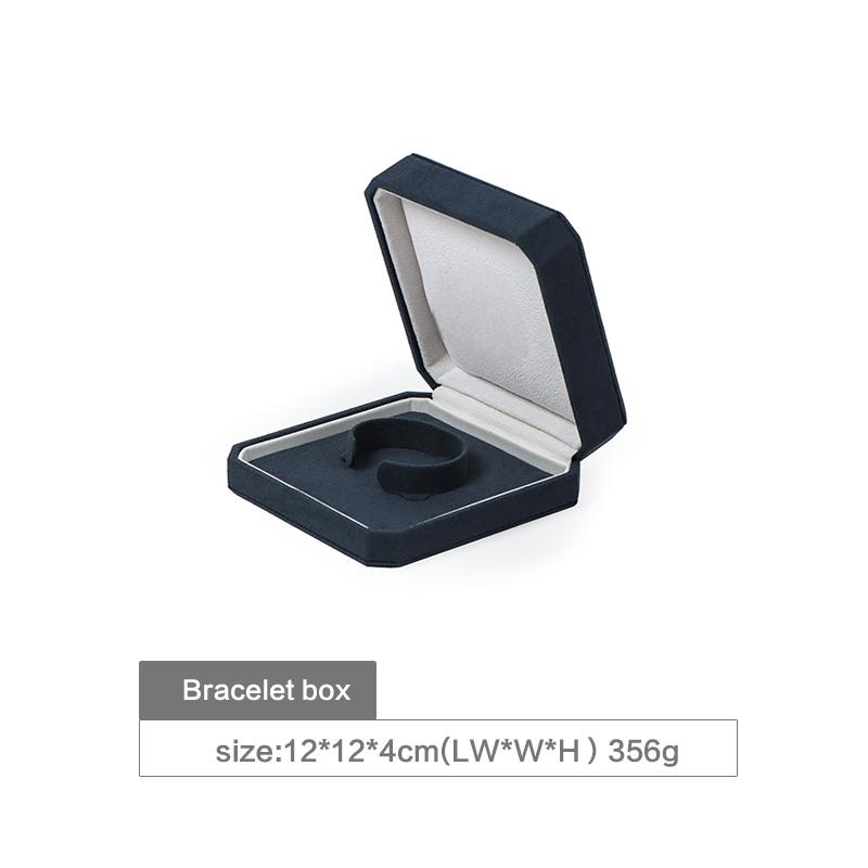 navy blue velvet bracelet box