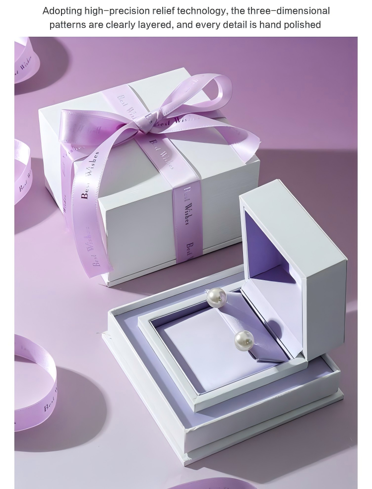 Luxury Embossed Patterns Special Paper Boxes For Jewelry Wholesale 15