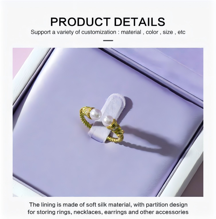 Luxury Embossed Patterns Special Paper Boxes For Jewelry Wholesale 8