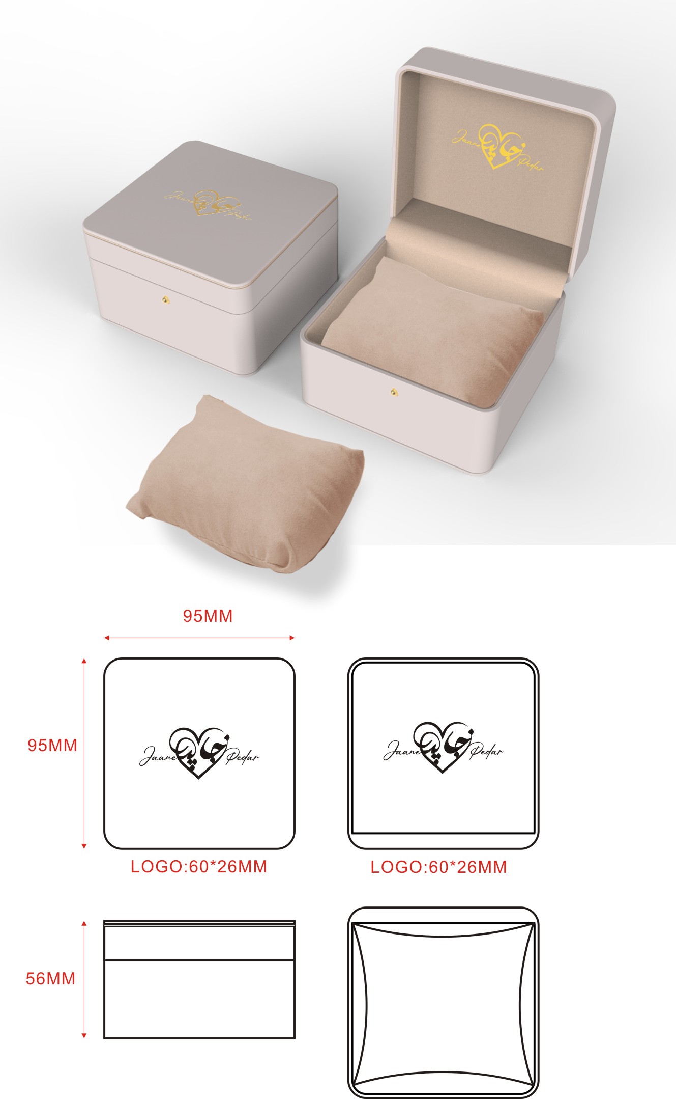 custom PU leather ring box