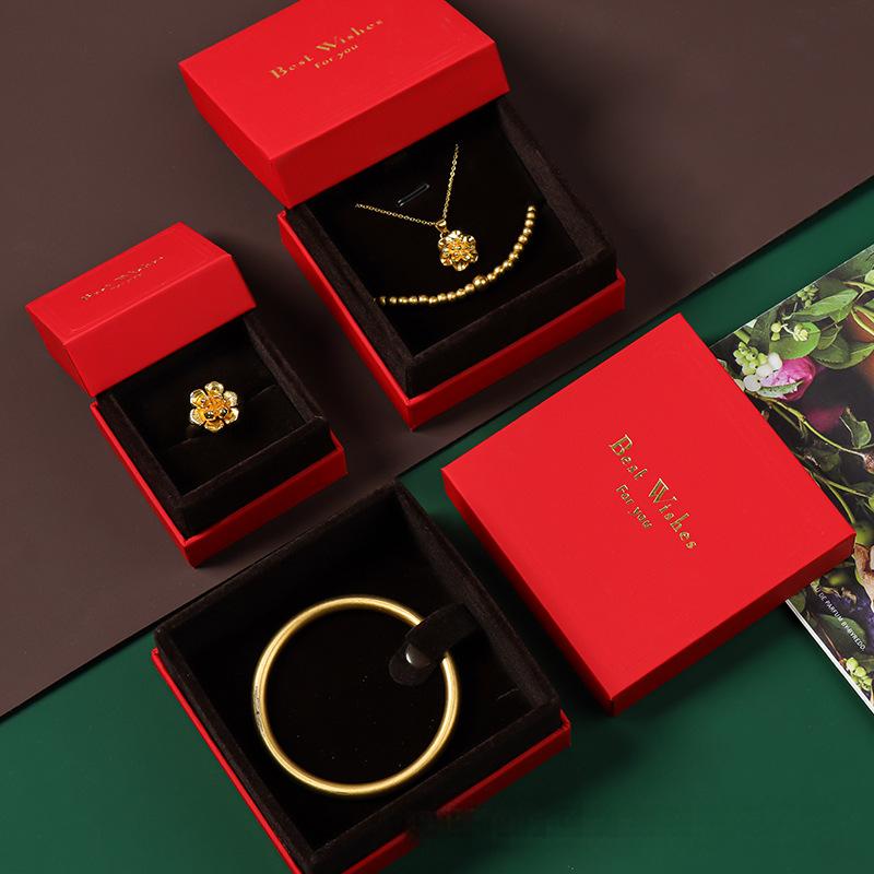Wholesale Classic Red Paper Two Piece Rigid Boxes Series 8