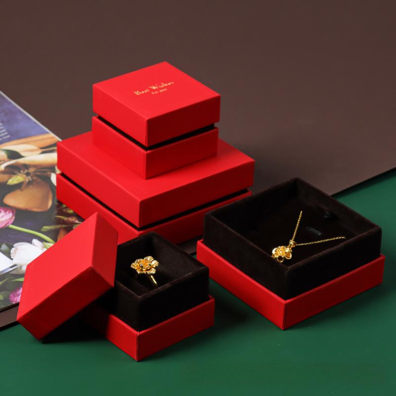 Wholesale Classic Red Paper Two Piece Rigid Boxes Series 9