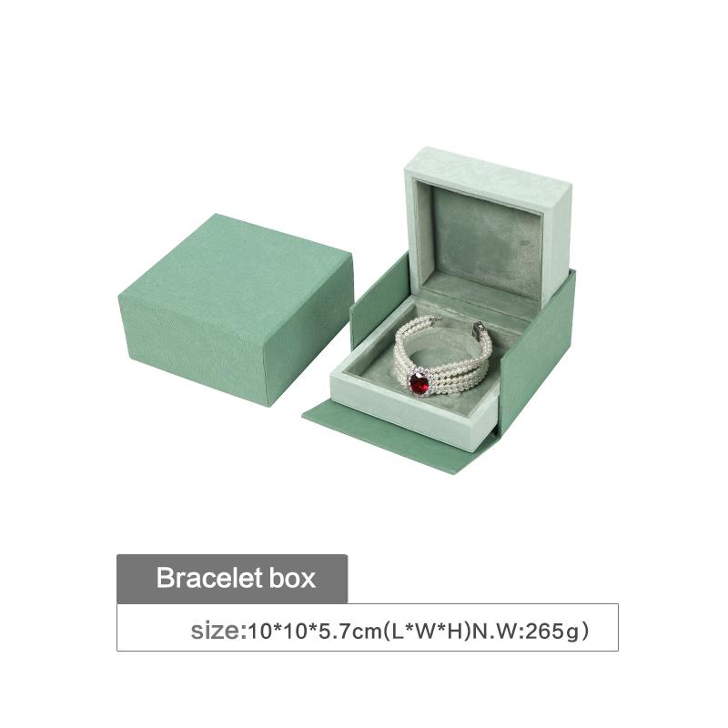 microfiber green bracelet boxes
