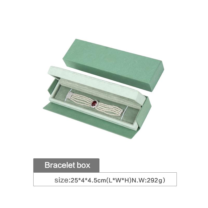 microfiber green long chain boxes