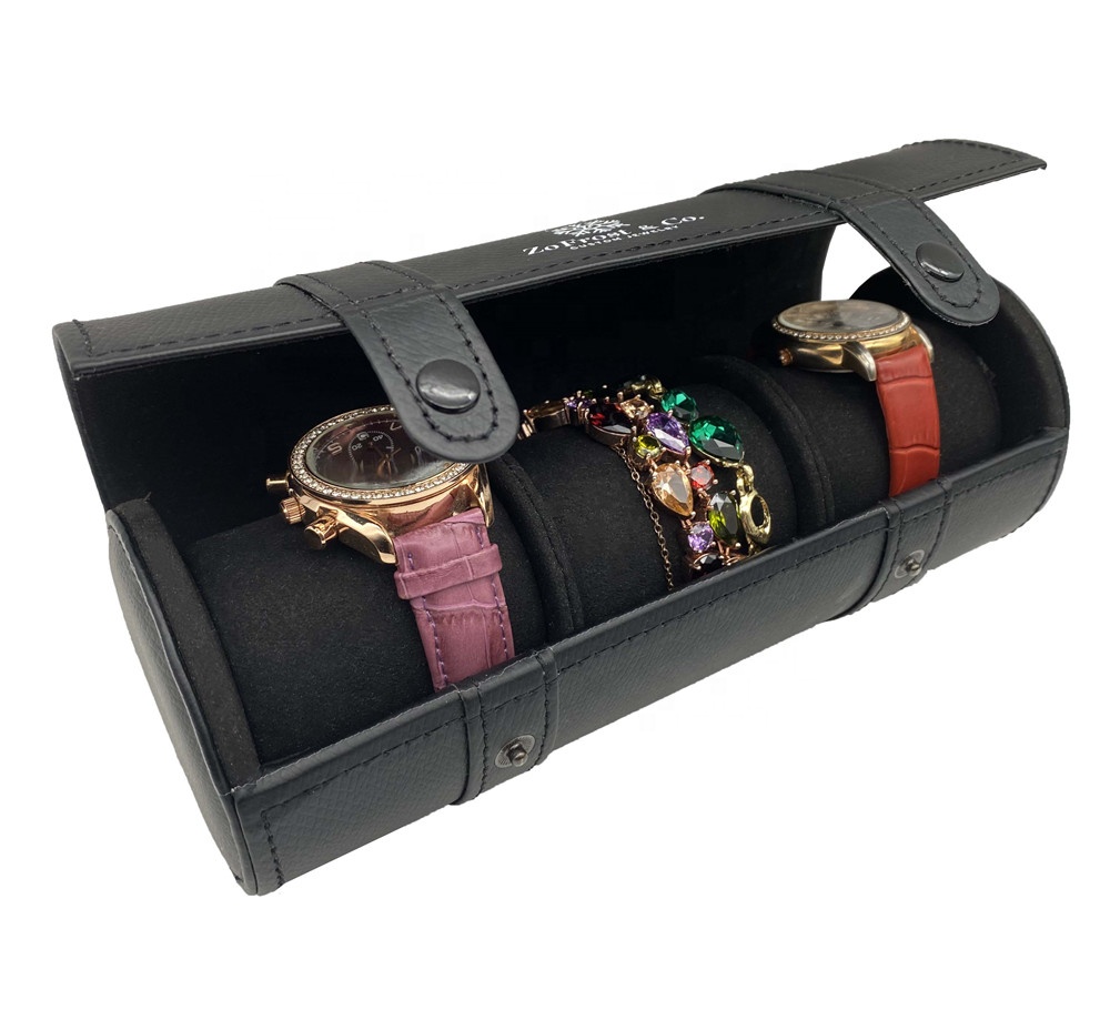 leather watch roll details-2