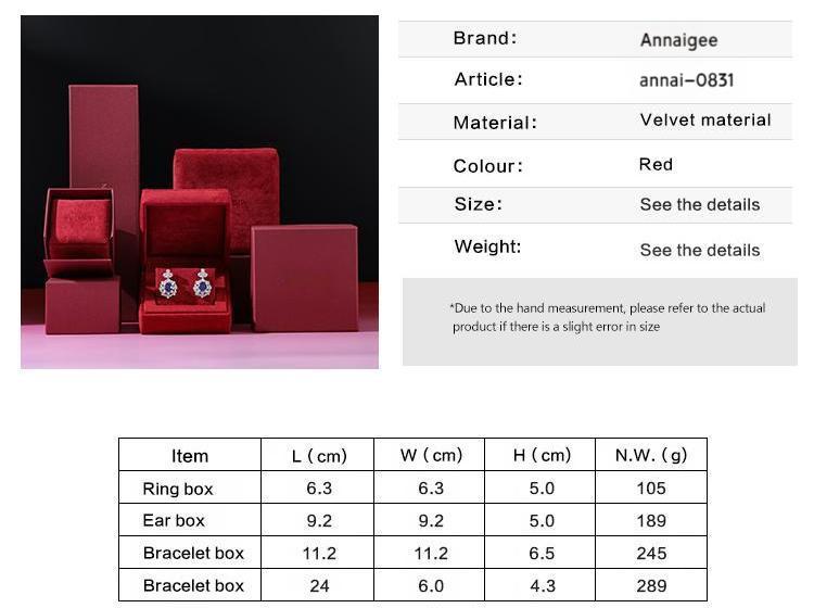 Custom OEM Luxury Red Jewelry Boxes Wholesale Series 14