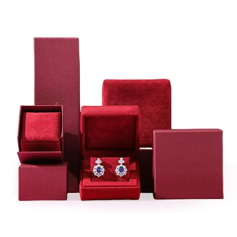 Custom OEM Luxury Red Jewelry Boxes Wholesale Series 1