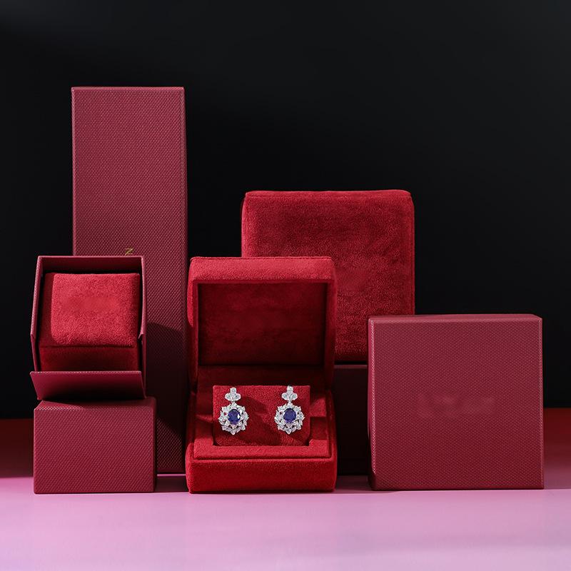 Custom OEM Luxury Red Jewelry Boxes Wholesale Series 12
