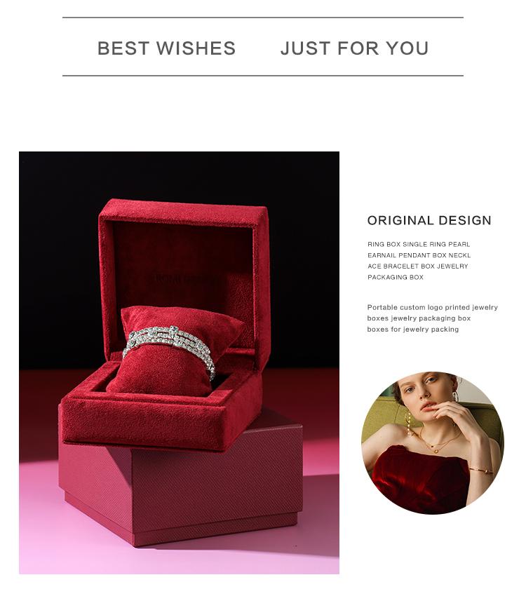 Custom OEM Luxury Red Jewelry Boxes Wholesale Series 16