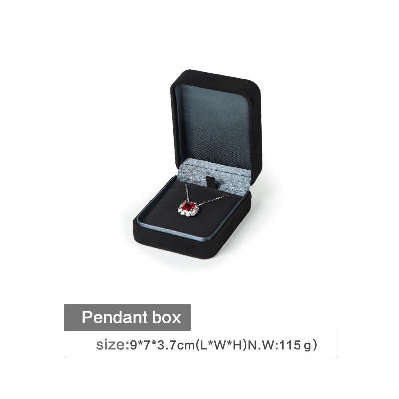 black jewelry box necklace