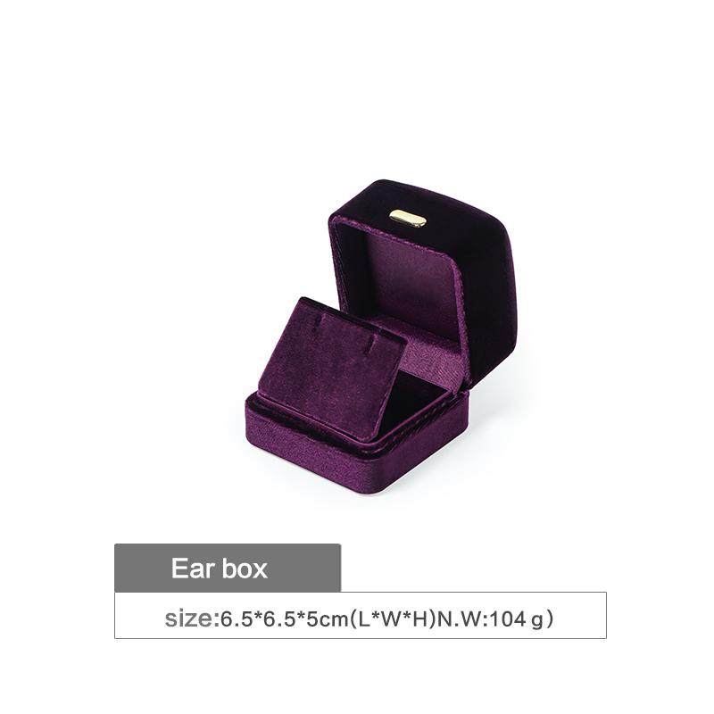 purple jewelry box for earrings