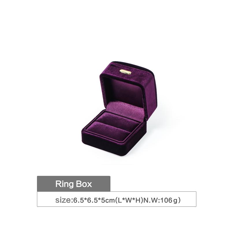 purple velvet ring box